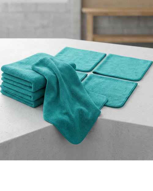 Mvftr Edgeless Coral Fleece Auto Detailing Cloth Set of 12 Teal - Lifestyle view
