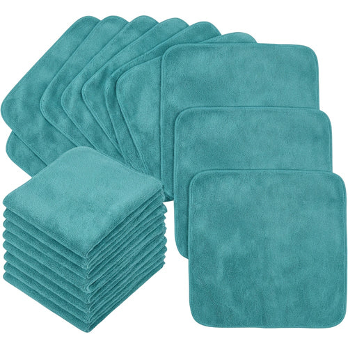 Mvftr Edgeless Coral Fleece Auto Detailing Cloth Set of 12 Teal - Product view