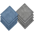 Mvftr Suede Microfiber Automotive Glass Cloth Set of 6 Blue Gray - Product view