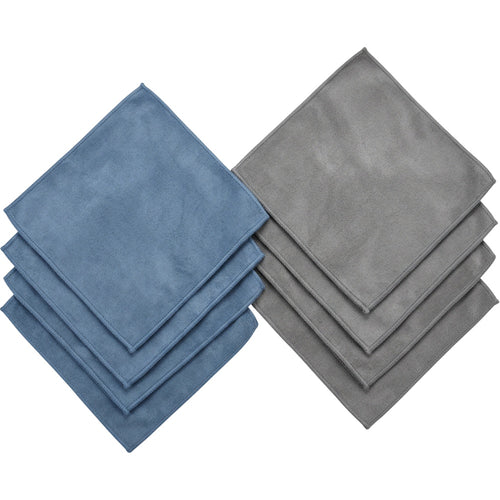Mvftr Suede Microfiber Automotive Glass Cloth Set of 6 Blue Gray - Product view